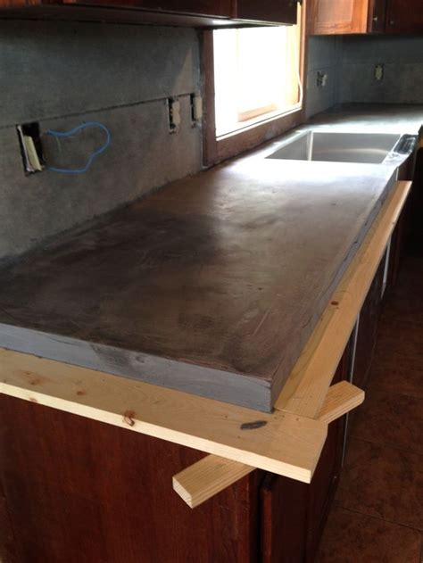 z concrete countertop|concrete countertop z edge form.